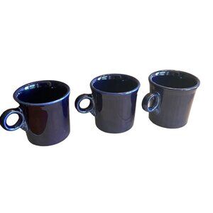 Vintage‎ Fiesta Cobalt Blue  Mug Set/3 coffee cup mug Tom & Jerry